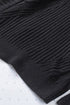 Strapped Cut Out Shoulder Turtleneck Sweater